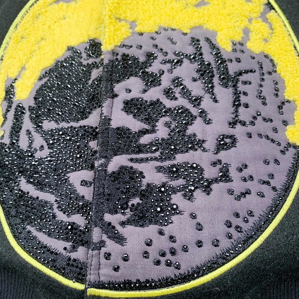 Off-White Black Leather-Sleeved Jacket - image 4